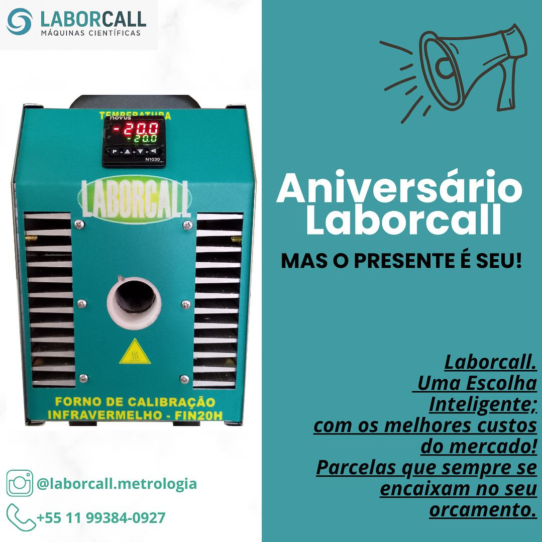 Forno para calibração de termômetros infravermelho